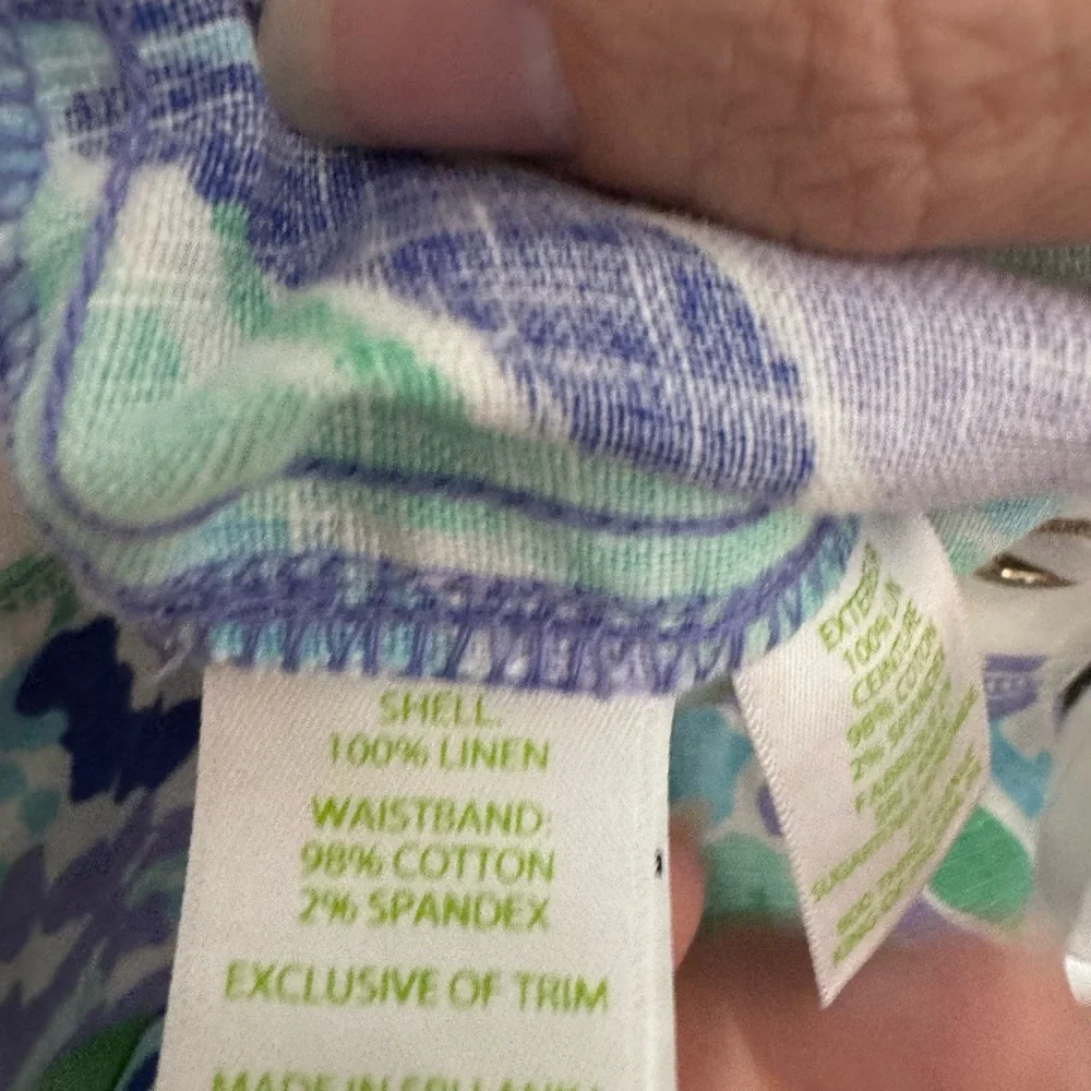 Lilly Pulitzer Linen Beach Pants size Large NWT - Picture 5 of 6